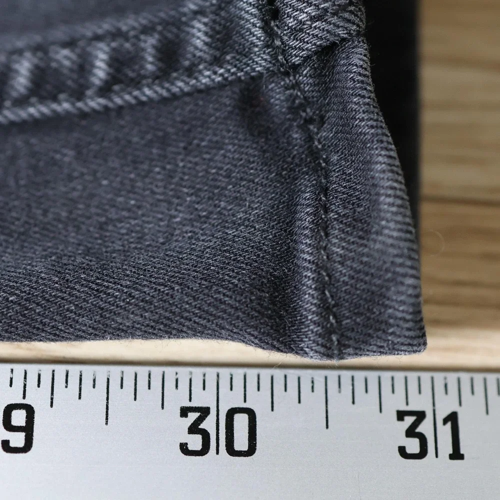 AllSaints Jeans Mens 31x31 Black Rex Damaged Skinny Slim Stretch Distressed